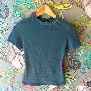 Skims Blue Short Sleeve Shirt